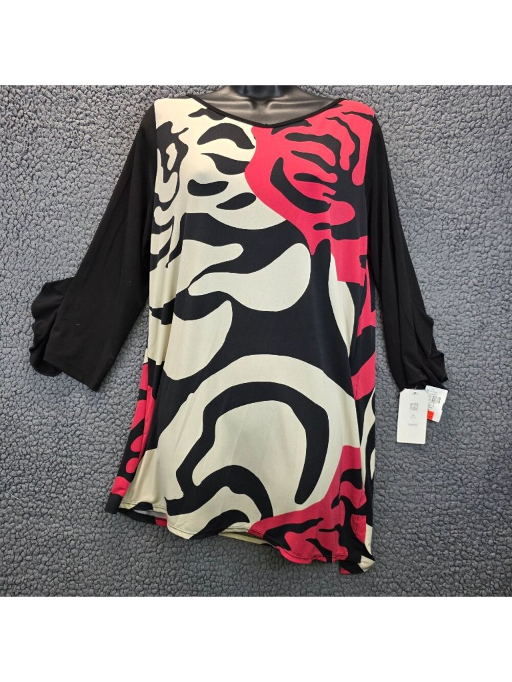 Clara Sun Woo Asymmetrical Tunic S Black USA Abstract Avant Garde Festival
